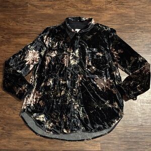 Pilcro Velvet Black Shirt